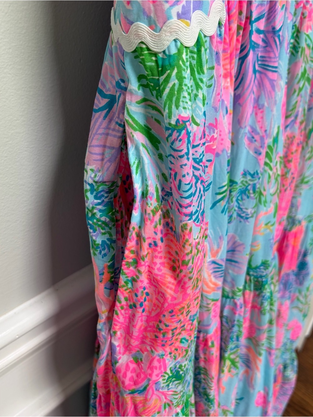 Lilly Pulitzer Pollie Cotton Cay to my Heart Midi/Maxi 100% Cotton 10 - Picture 9 of 10